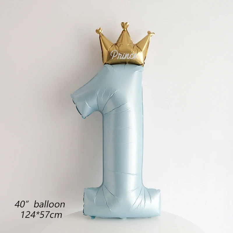 

Фольгированные шары с короной и номером Globos