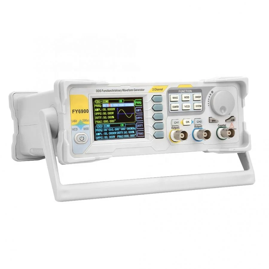 

FY6900-60M Function Signal Generator High Precision Digital DDS Dual-channel Function Signal/Arbitrary Waveform Generator