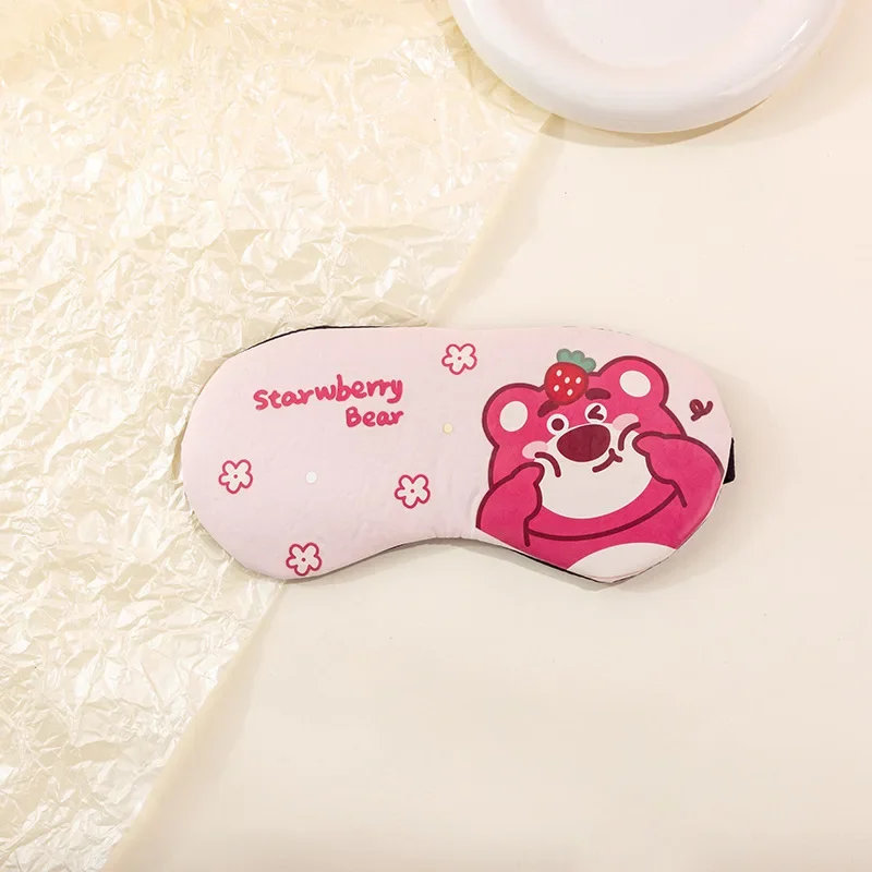 Переносная маска для сна Lotso мультяшная Милая шелковая глаз дорожная мягкая