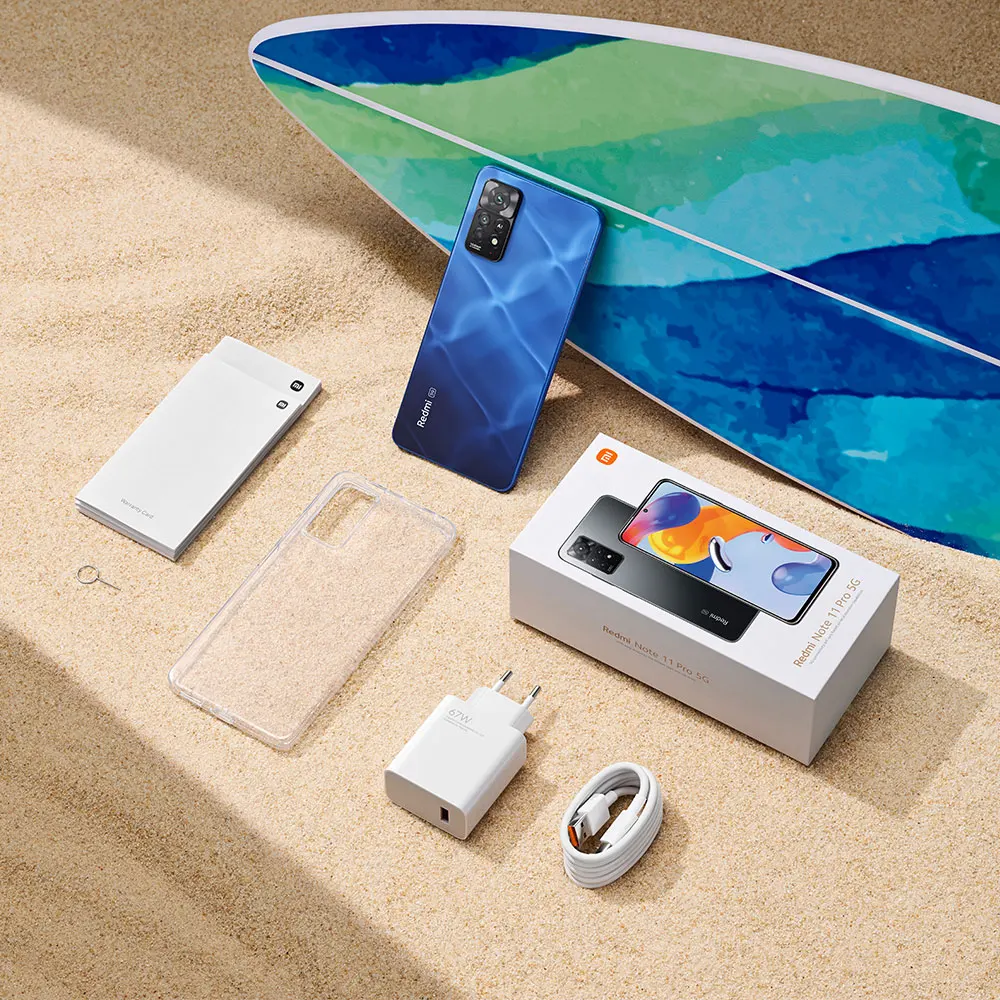 Global Version Xiaomi Redmi Note 11 Pro 5G 6GB RAM 64GB ROM / 8GB RAM 128GB ROM Mobile Phone 108MP Camera Snapdragon 695 120Hz