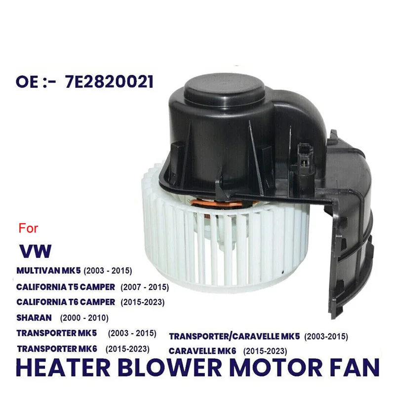 Нагнетатель отопителя вентилятор двигателя для VW CALIFORNIA T5 T6 CARAVELLE MK6 07-23 RHD