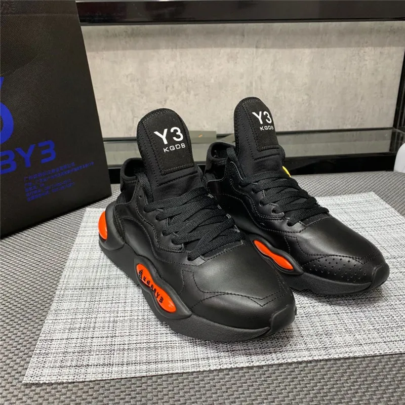 

2021ss KGDB Y3 Orange Black Color Men's Clunky Sneaker Trainer Men's Sneakers Sneakers Men's Shoes Traf Women's Shoes