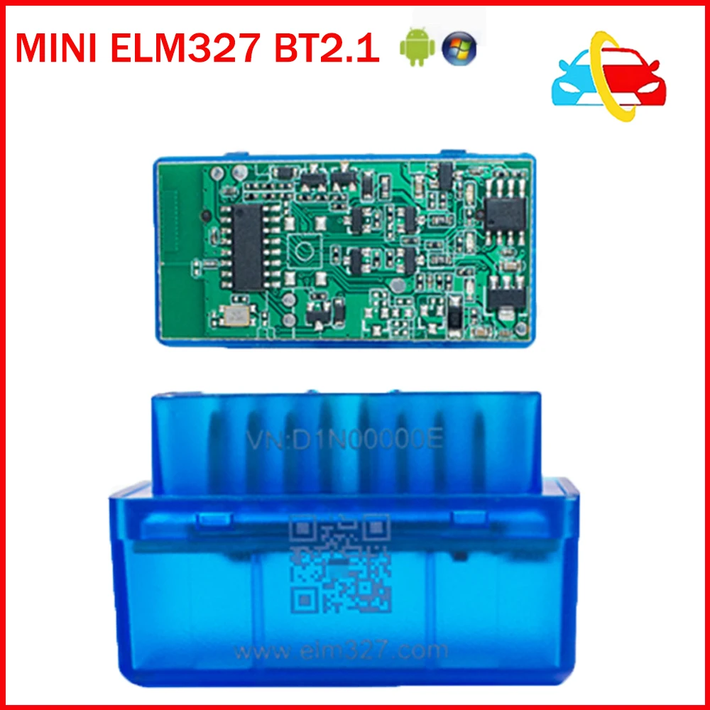 Мини ELM327 V2.1 Bluetooth OBD2 сканер ELM 327 BT 4,0 считыватель кодов CAN Чип IOS/Android/ПК Автомобильные диагностические инструменты
