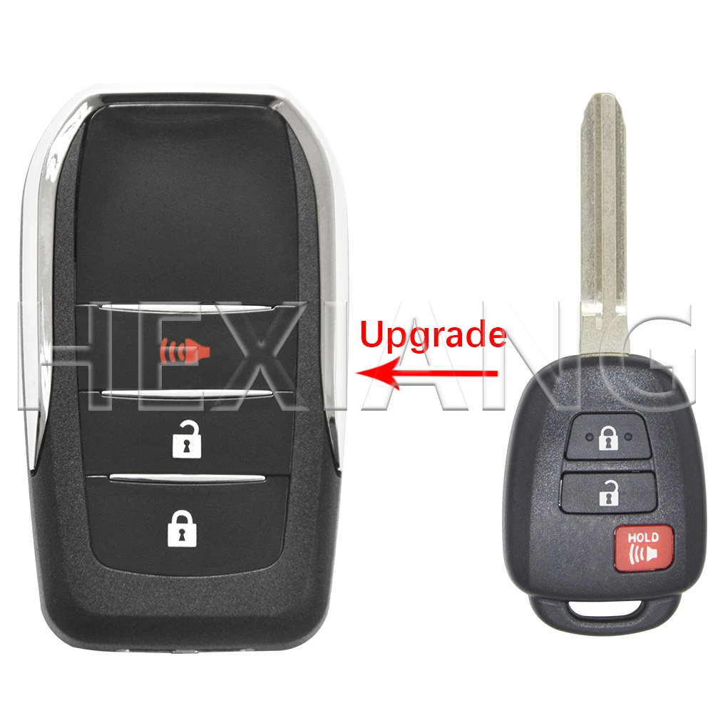 

HE Upgrade TOY43 Blade автомобильный ключ откидной чехол FOB для Toyota Corolla RAV4 Highlander Camry Tacoma Tundra Pruis