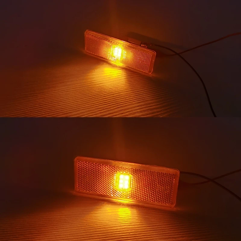 4pcs 24V LED Side Marker Light For Mercedes Benz Truck For MP3 MP2 Actros Zetros Atego Clearance Lights 0005445411 Emark E11 images - 6