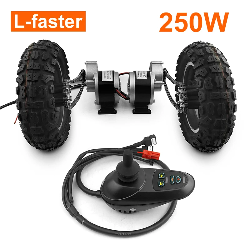L-faster 10-дюймовый двойной привод надутое колесо Электрический конверсионный