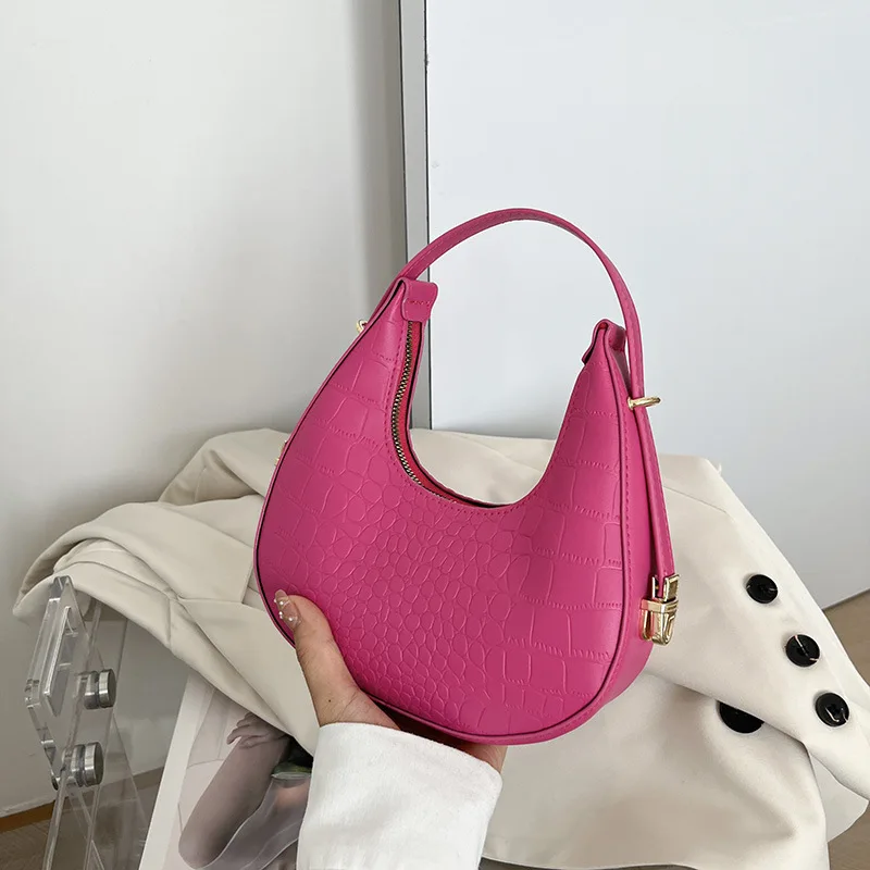 

Women Crocodile Pattern Underarm Bag Versatile Handbags for Women 2022 New Fashion Texture Dumpling Bag Shoulder Bag