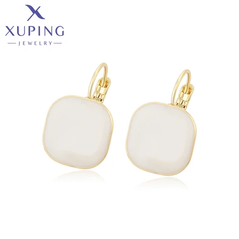 Квадратные серьги-кольца Xuping из меди