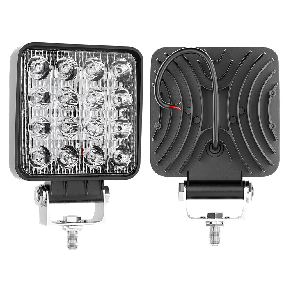 NORGOS 4-дюймовый телефон квадратный 12 В 24 супер яркий 4x4 внедорожник трактор