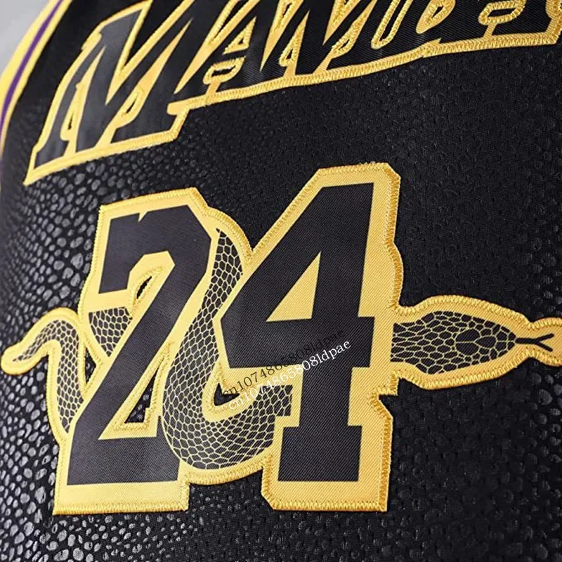 Баскетбольная майка для мужчин спортивная одежда оверсайз 24 Брайант с вышивкой