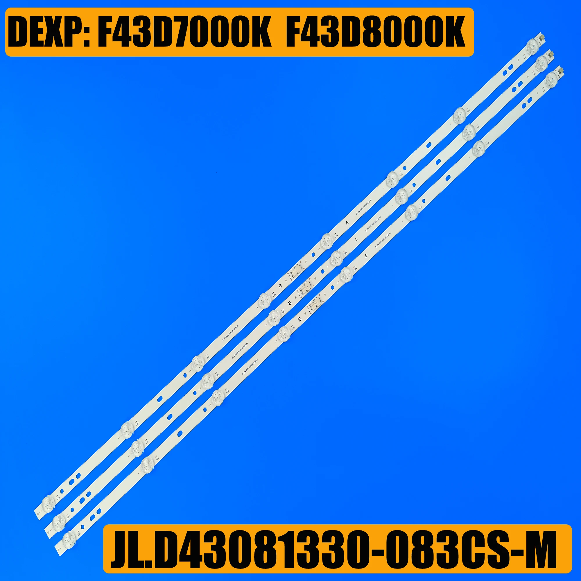 1/5/10 Комплект светодиодной ленты подсветки 8 ламп JL.D43081330-083CS-M E469119 Для DEXP F43D7000 F43D7000K LC430DUY-SHA1 T43D16SF-01B SAMPO EM-43AT17D