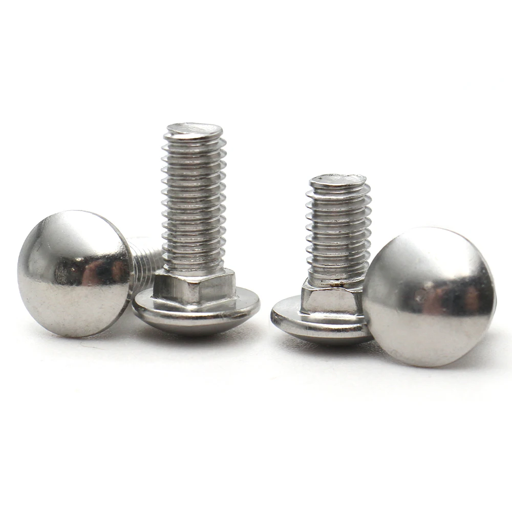 2/5/10 шт. M4 M5 M6 M8 M10 M12 Gb12 Din603 304 Болт из нержавеющей стали с ферменной головкой и