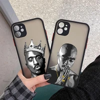 rapper 2pac singer tupac case for iphone 12 13 pro max se 2020 7 8 plus 12 13 mini xs xr xs max 11 pro max matte phone case