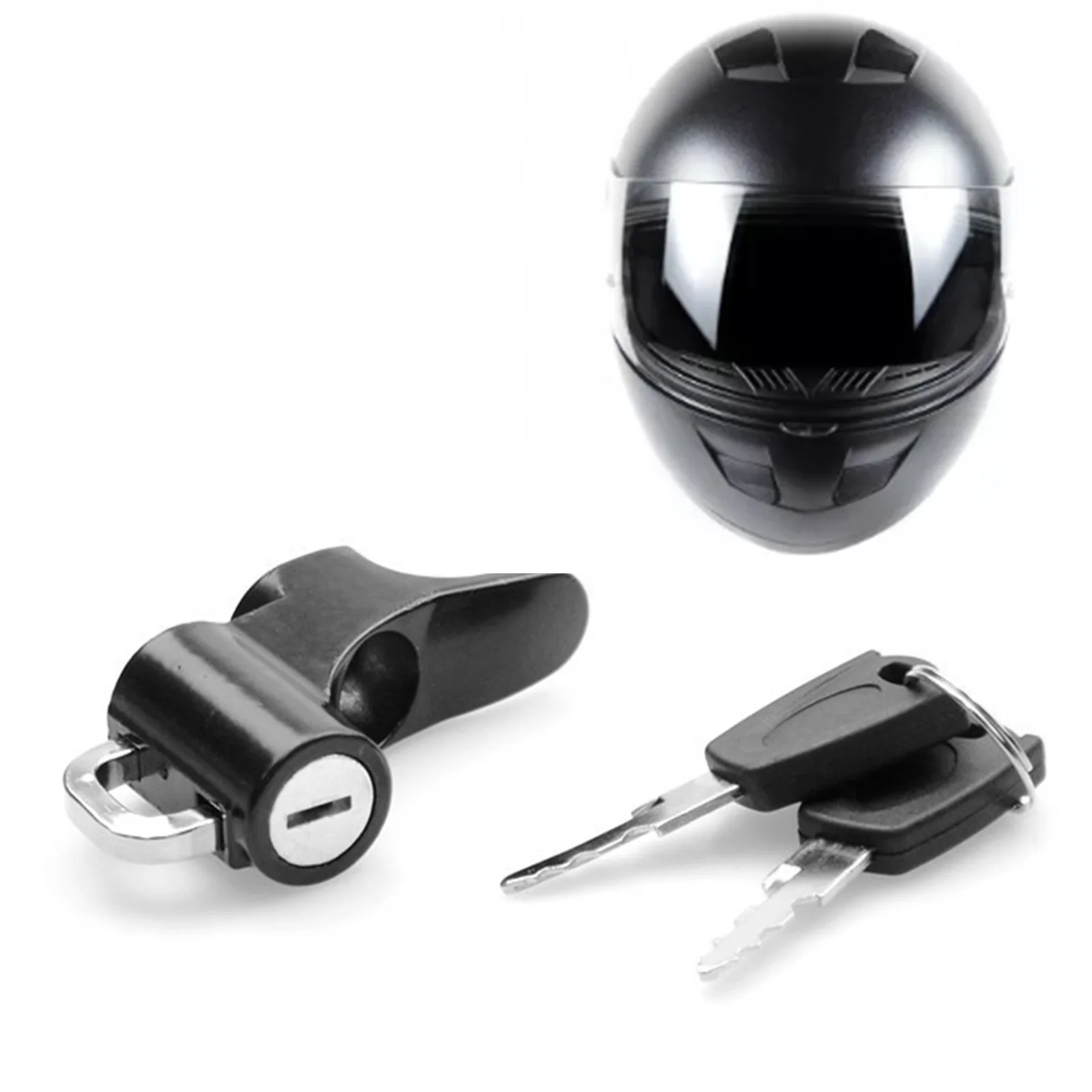 

Motorcycle Universal Helmet Lock Handlebar 22-26mm Anti-theft Security Motorbike