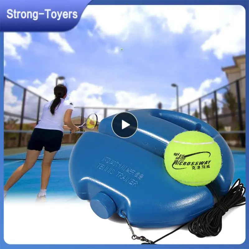 

25x25x9cm Nonslip Plastic Tennis Trainer Tool Racket Rebound Practice Octagon Baseboard Elastic Rope Tennis Training Accesories