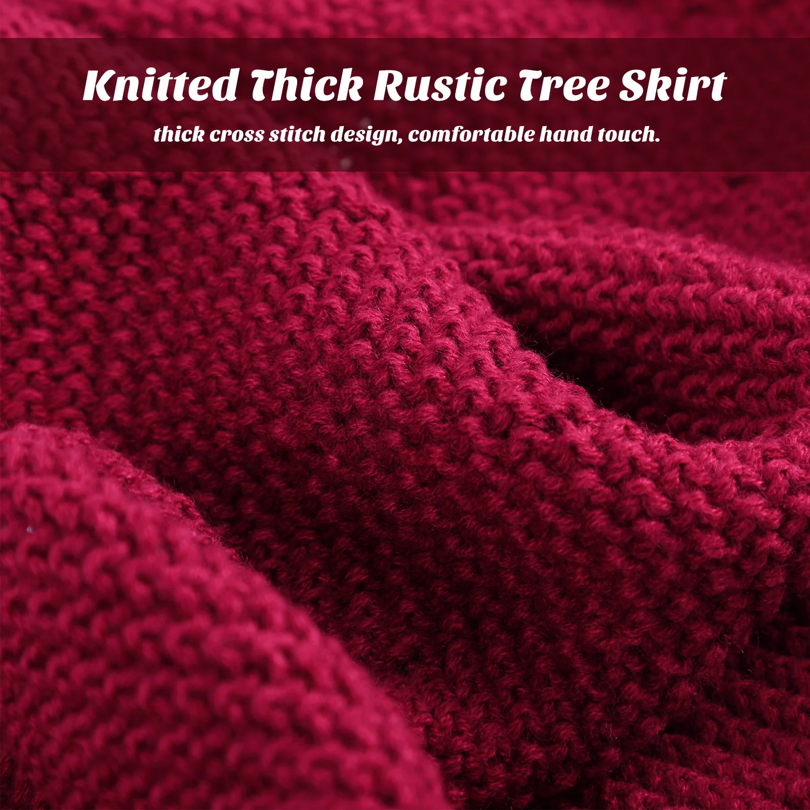 1 шт. платье для рождественской елки имитация вязаной шерсти юбка нетканый фартук