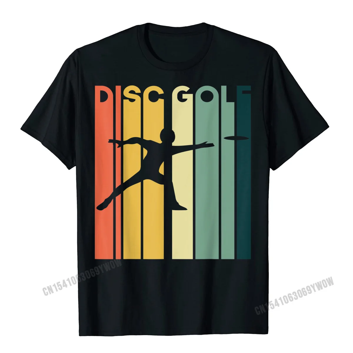 

Disc Golf Silhouette Retro Vintage 70s 80s T-Shirt Funny Student Tees Geek T Shirts Harajuku Cotton Casual