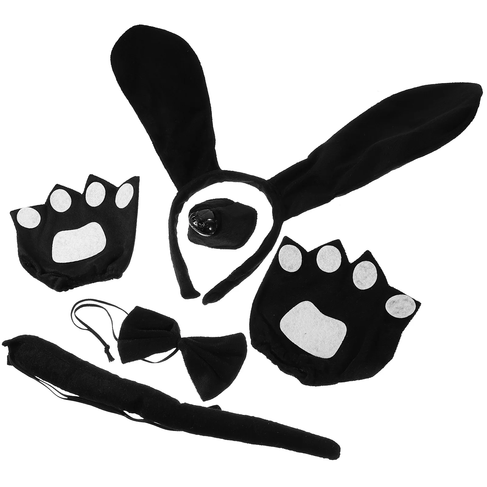 

Dog Costume Kids Ears Girls Party Favors Dress Costumes Tail Headband Headbands