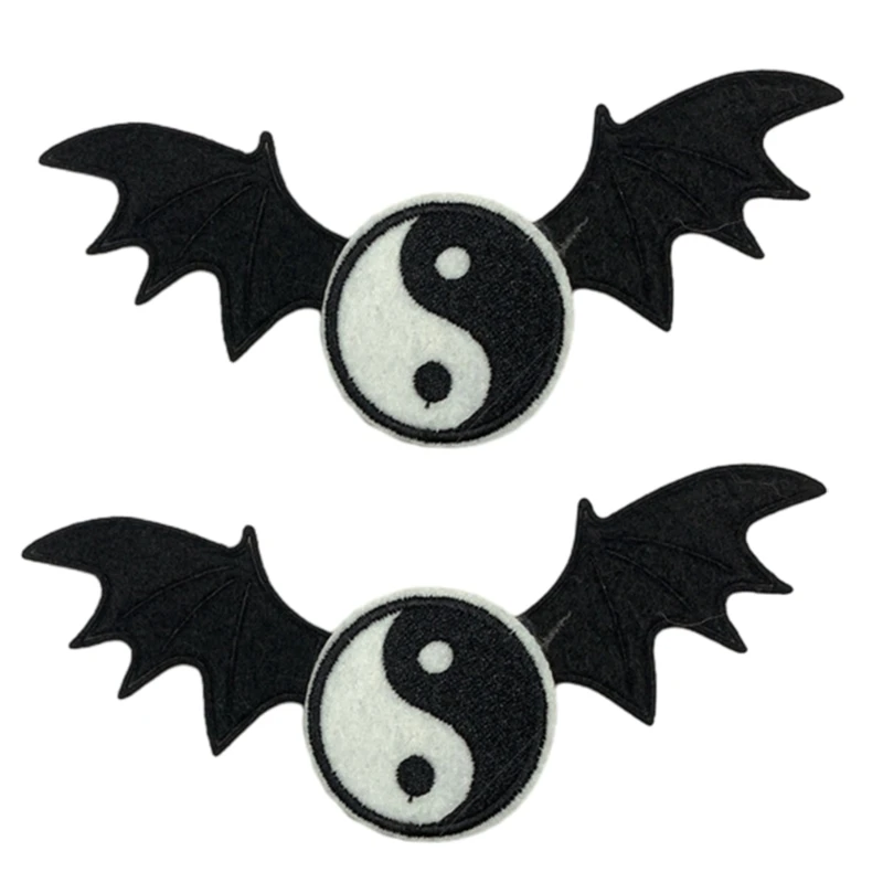 

Black Hair Pins Barrettes Taiji-Bagua Gothic Cosplay Birthday Party Props DropShip