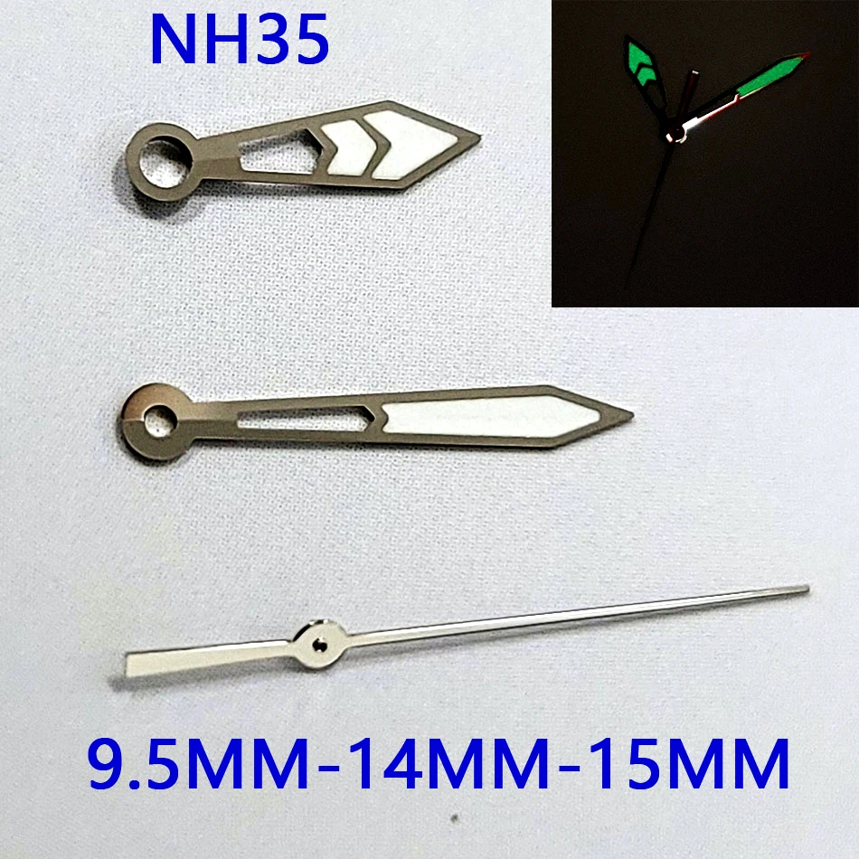 

Men's Modified Watch Hands Green Luminous Watch Accessories Fit For Japan NH35/NH36/4R36 Automatic Movement
