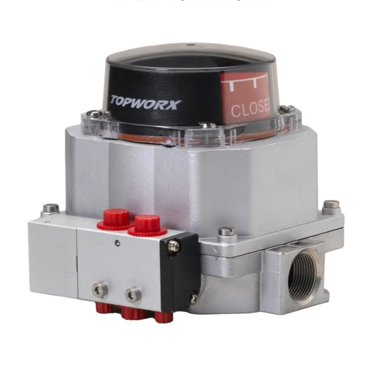 Китайский клапан-бабочка с пневматическим приводом Emerson TopWorx TVF концевой