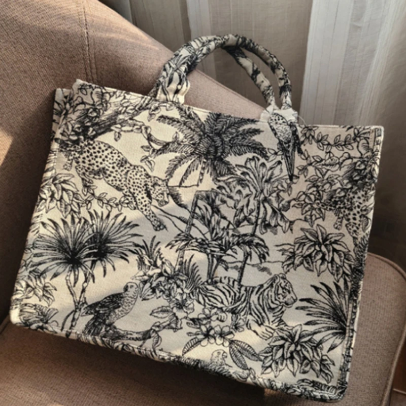 

2021 Fashion Luxury Designer Handbag Brand Bag Purses and Handbags for Women Shopper Jacquard Embroidery Beach Shoulder Tote Bag