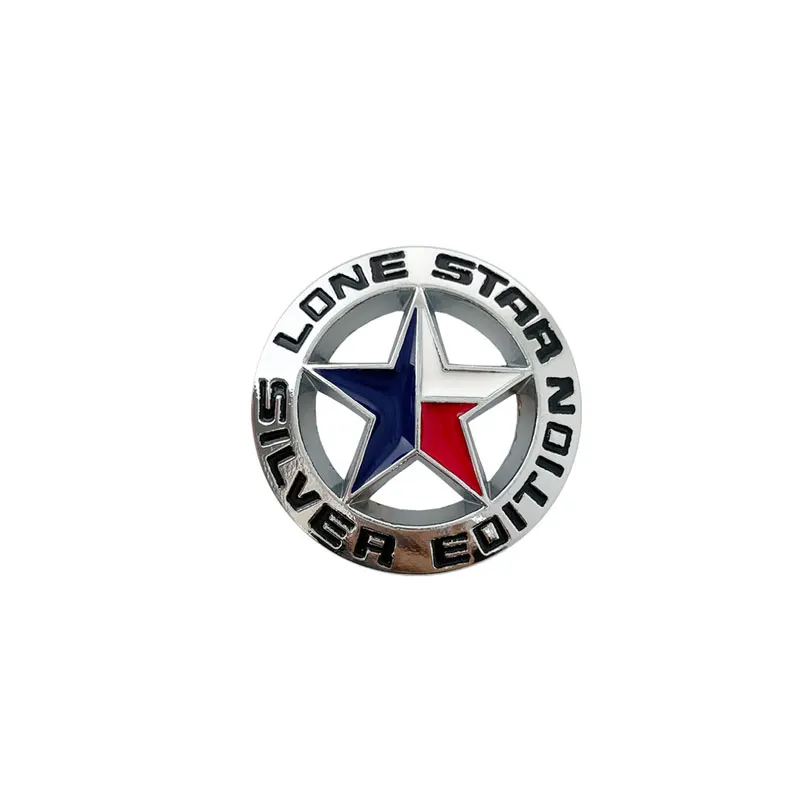 

Металлический автомобильный Стайлинг боковой задний багажник Техас одинокая звезда Серебряная версия логотип крыло эмблема наклейка для Jeep Wrangler Grand Cheroke