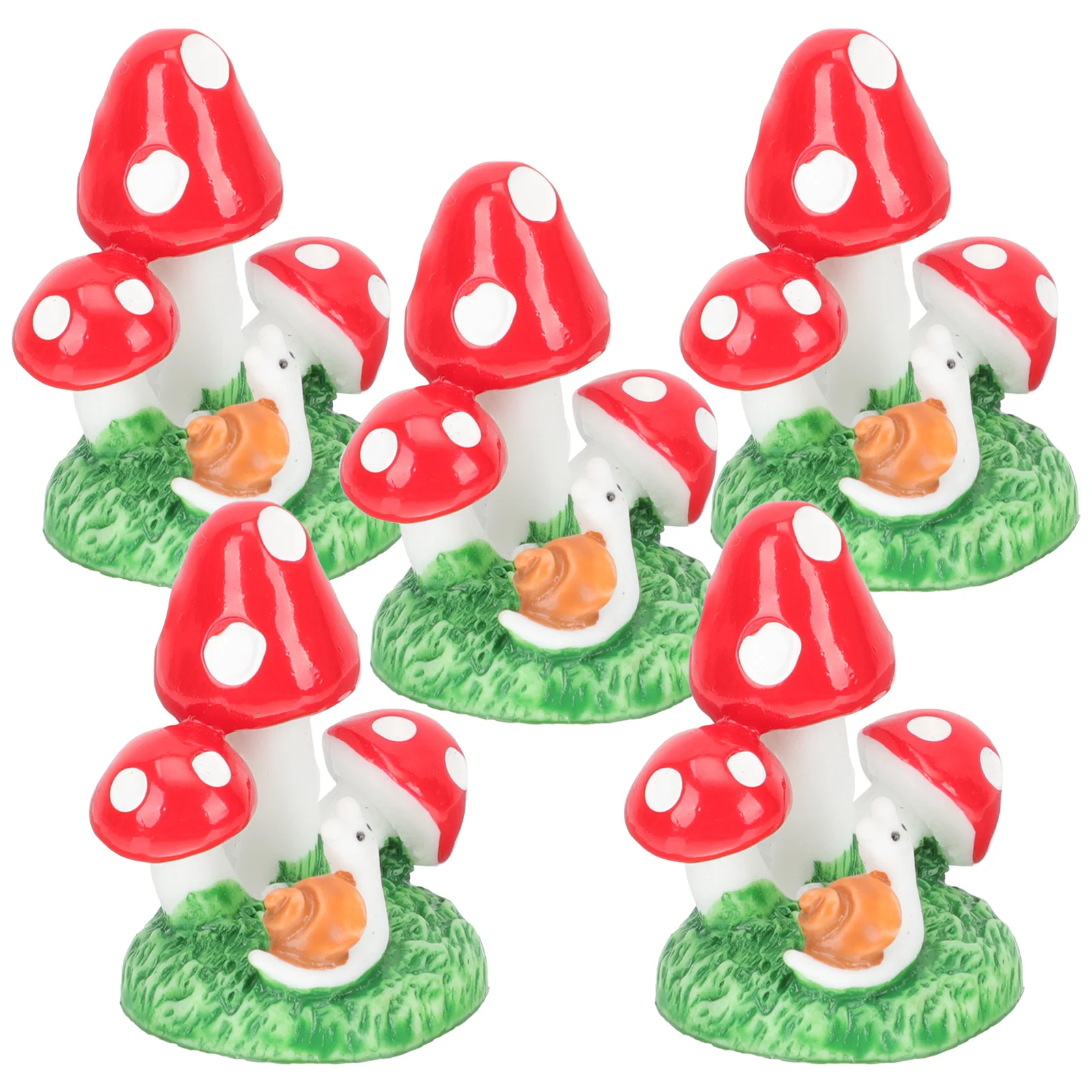 

Mushroom Miniature Resin Statue Mini Decoration Bonsai Ornaments Figurine Crafts Garden Decor Micro Landscape Craft Model