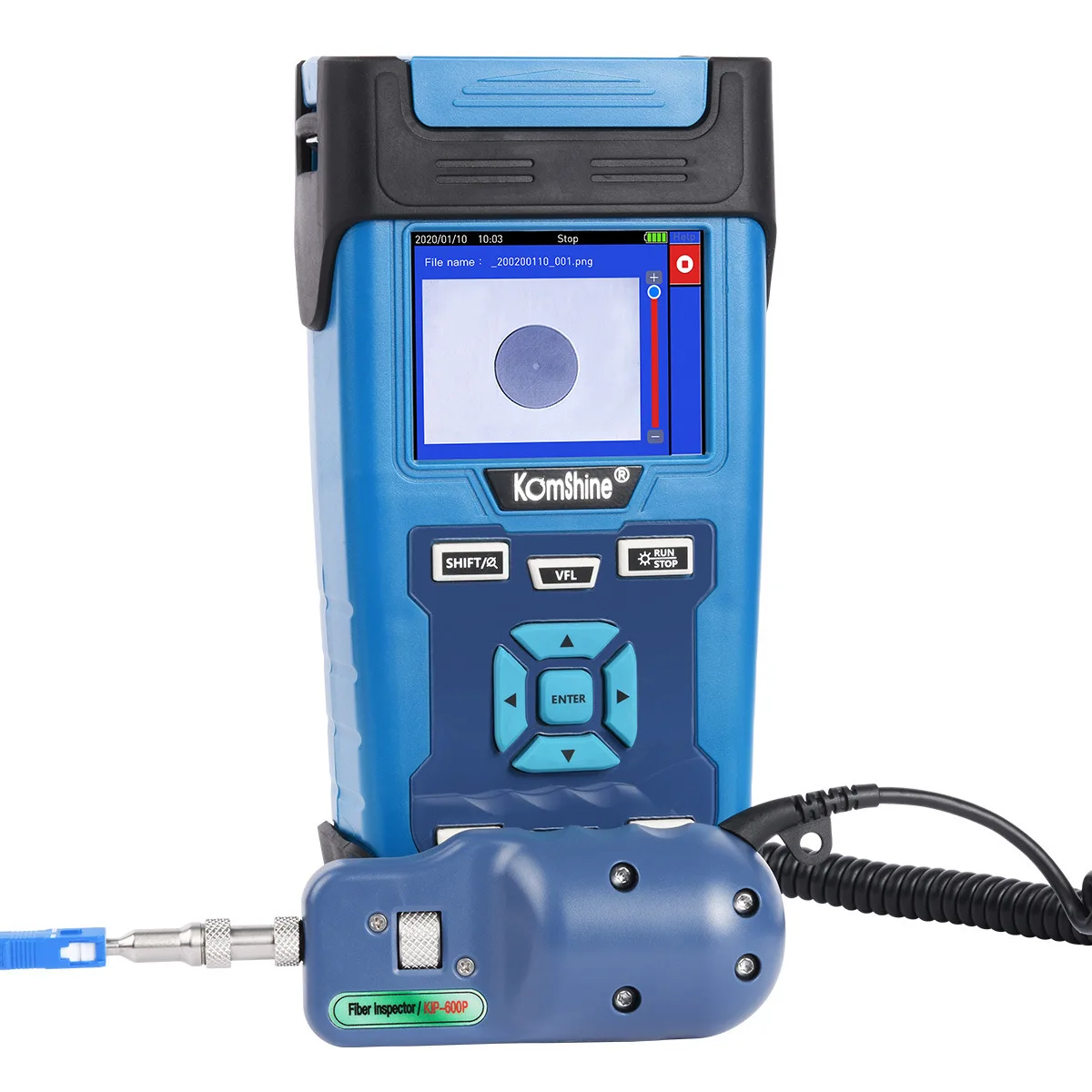 Fiber Endface Detector Handheld Fiber Optic Magnifier 400x Fiber Endface Detector