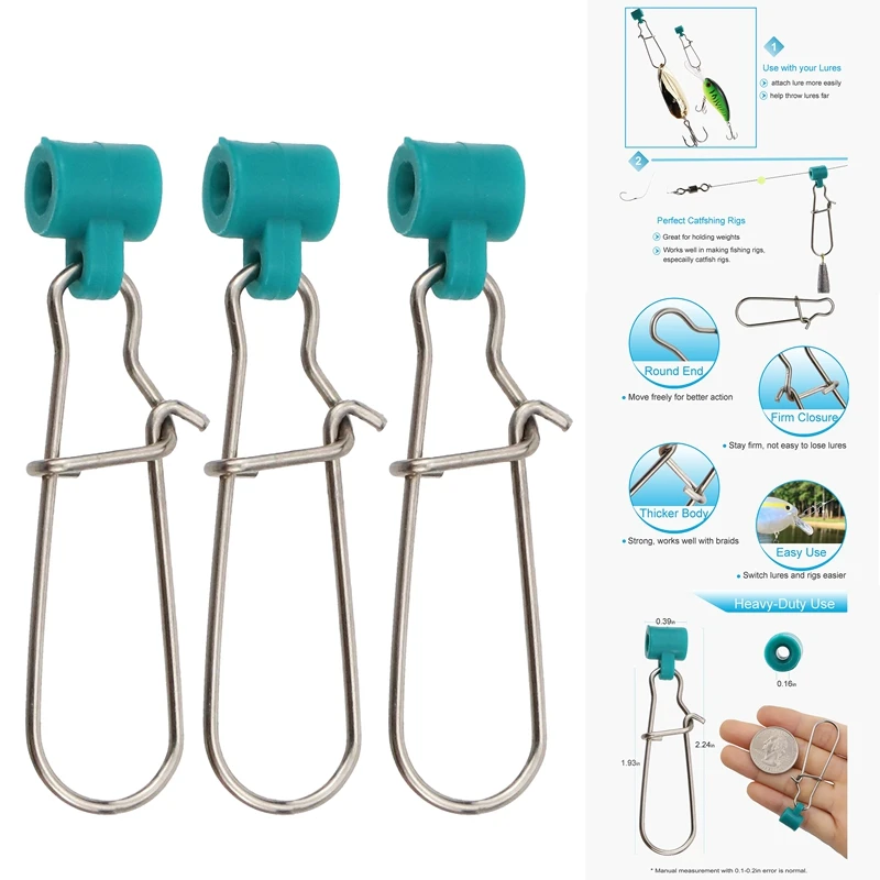 

Fishing Line Sinker Slides Catfishing Rig, Saltwater Heavy Duty Sinker Weights Connector With Duo Lock Snaps