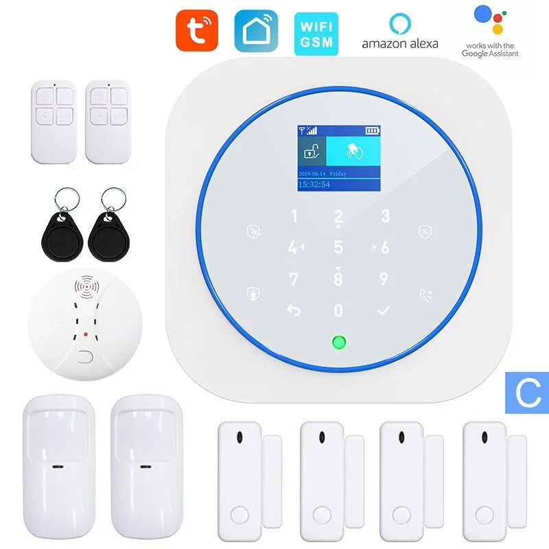 

Система сигнализации G12 Tuya с поддержкой Wi-Fi и Gsm