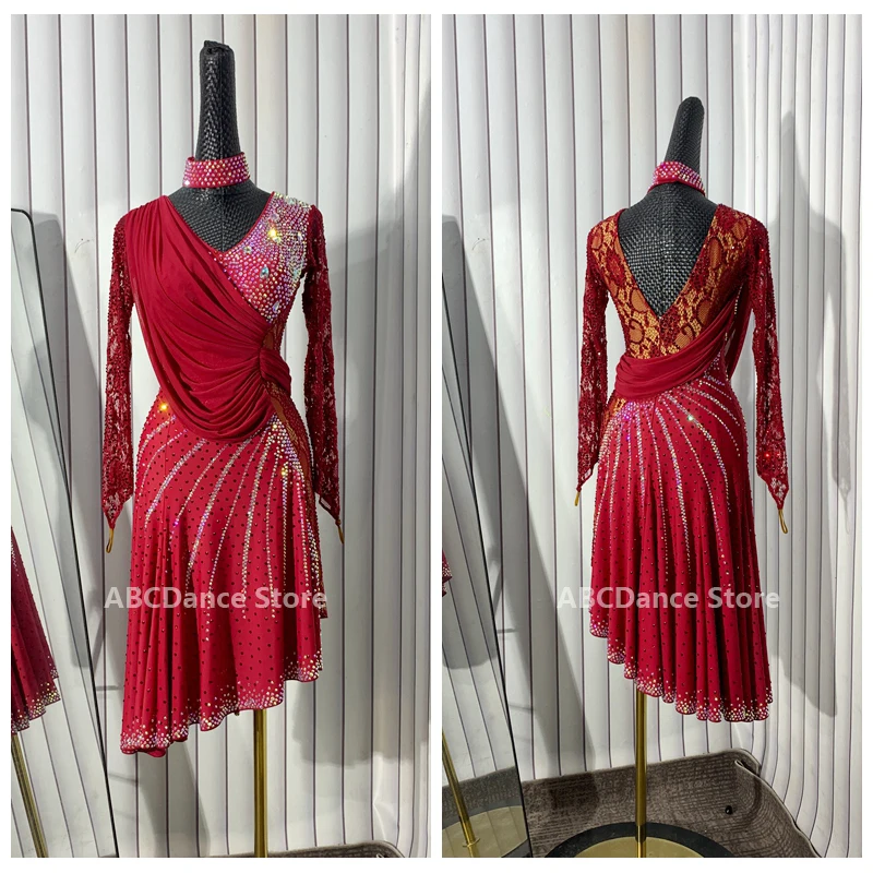 Женское платье для соревнований по латинским танцам BaileSalsa Rhythm США 10