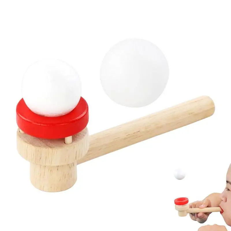 

Игрушка-шар с плавающей трубкой, деревянные балансировочные выдувные игрушки, Обучающие деревянные выдувные игрушки, плавающие шарики для детей, мальчиков и девочек