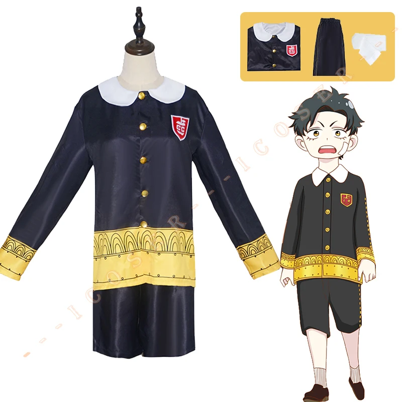 Косплей-костюмы из аниме шпионская история х черное платье с париком топ для