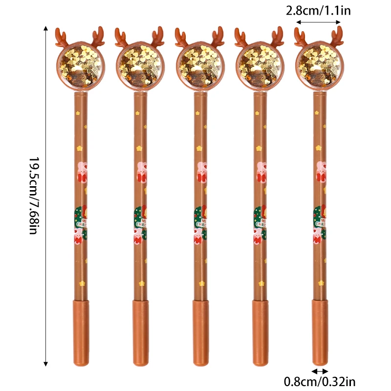 

Гелевые ручки "Рождественский лось" набор из 10 штук
