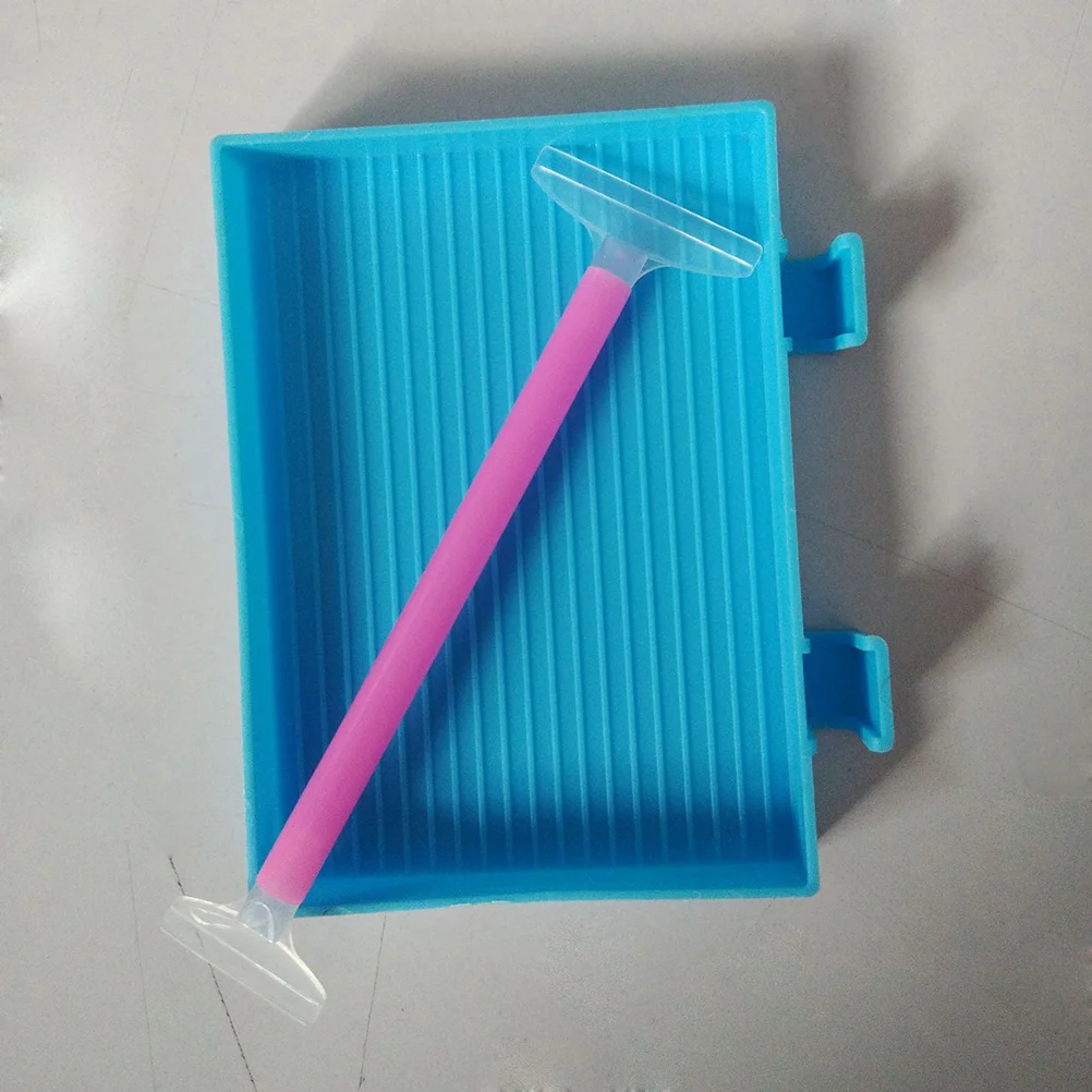 

2 Pcs Pallet Rhinestone DIY Painting Tray King Corrector 3D Tools