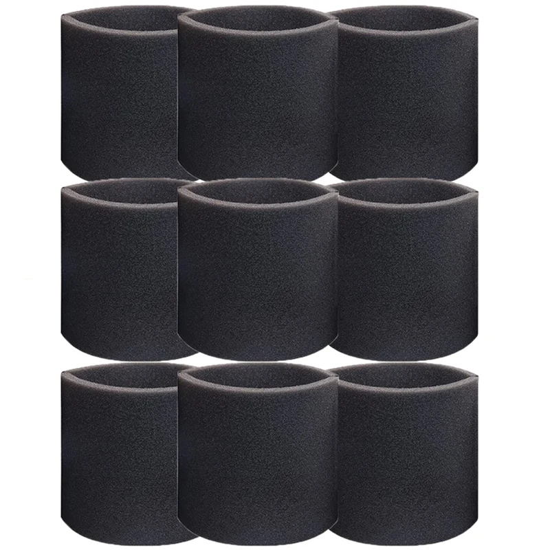 

9 Pack 90585 Foam Sleeve Filter Replacements For Shop-Vac, Vacmaster & Genie Shop Wet Dry Vacuums, VF2001 Foam Filter