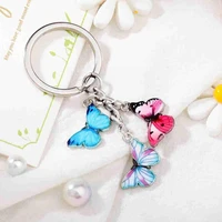 colorful shape chain insects car chain bag birthday ring accessories gifts pendant women diy jewelry q4r6