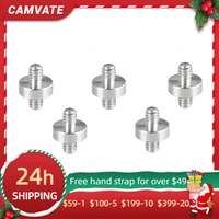 camvate 5 pieces standard double ended screw adapter with 14 20 male to 14 20 male for tripodmonopodqr plate mounting new