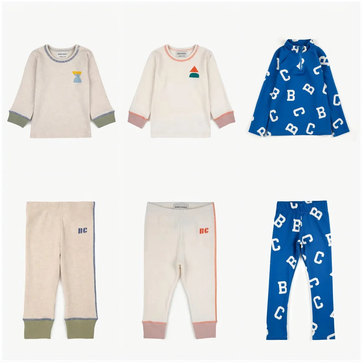 

Pajamas for Kids Boys Girls 2023 Autumn New BC Brand Print Toddler Baby Pajama Set Kids Cute Snug Fit Pjs Cotton Sleepwear