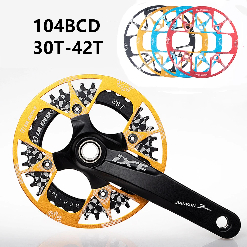 

BLOOKE 104bcd Bicycle Chain Guards 30-42T Sprocket Protection Cover Crank Plate Aluminum Alloy Bicycle Crankset Guard Bike Parts
