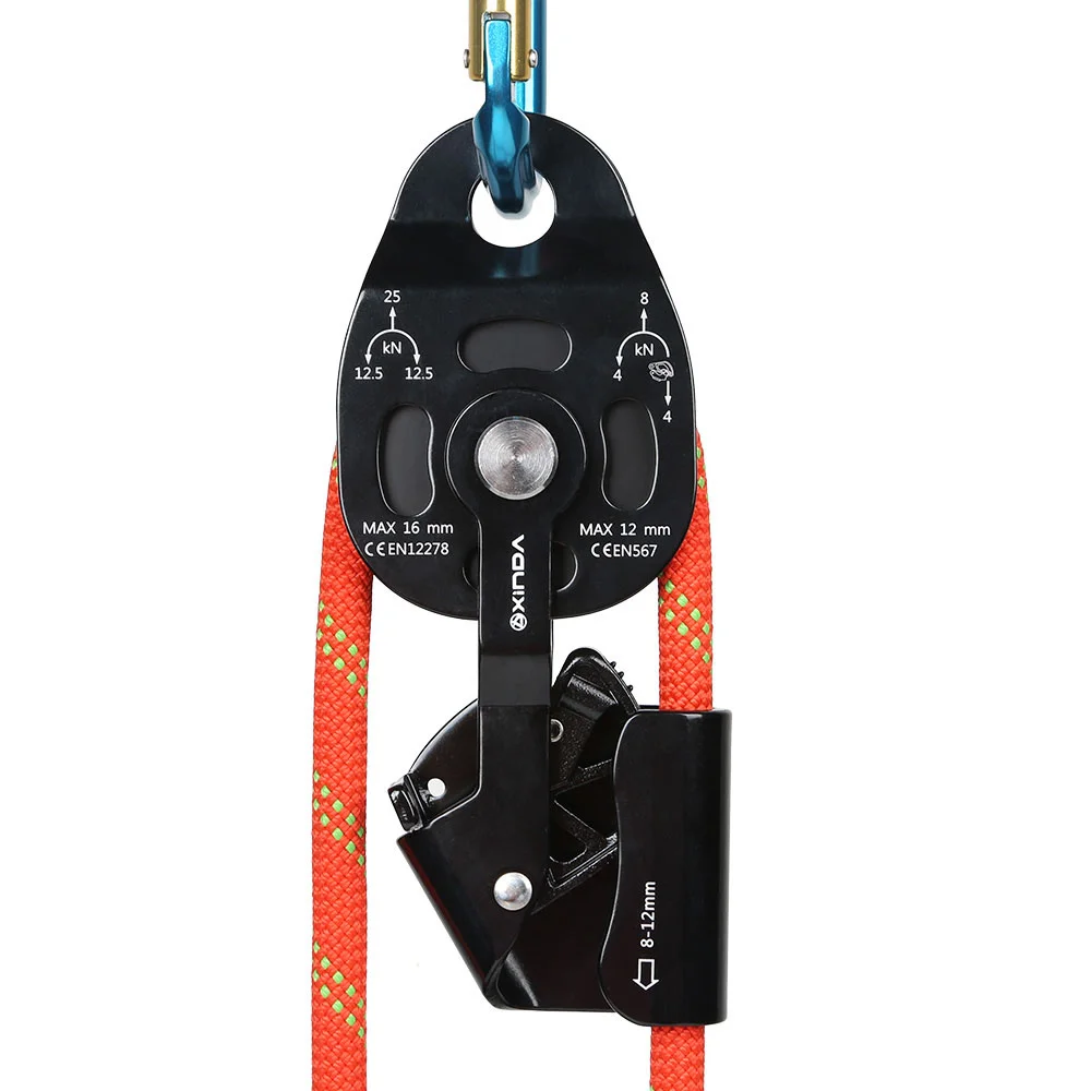 High-quality Outdoor Climbing Rescue Protector Survival Equipment Professional Lifting Pulley Device High-altitude Lift Pulley