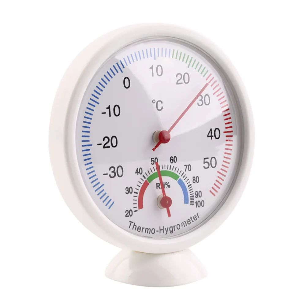 

Portable Indoor Outdoor Digital Thermometer Hygrometer Mini Pointer Temperature Meter Weather Station Table Stand Wall Hang Type