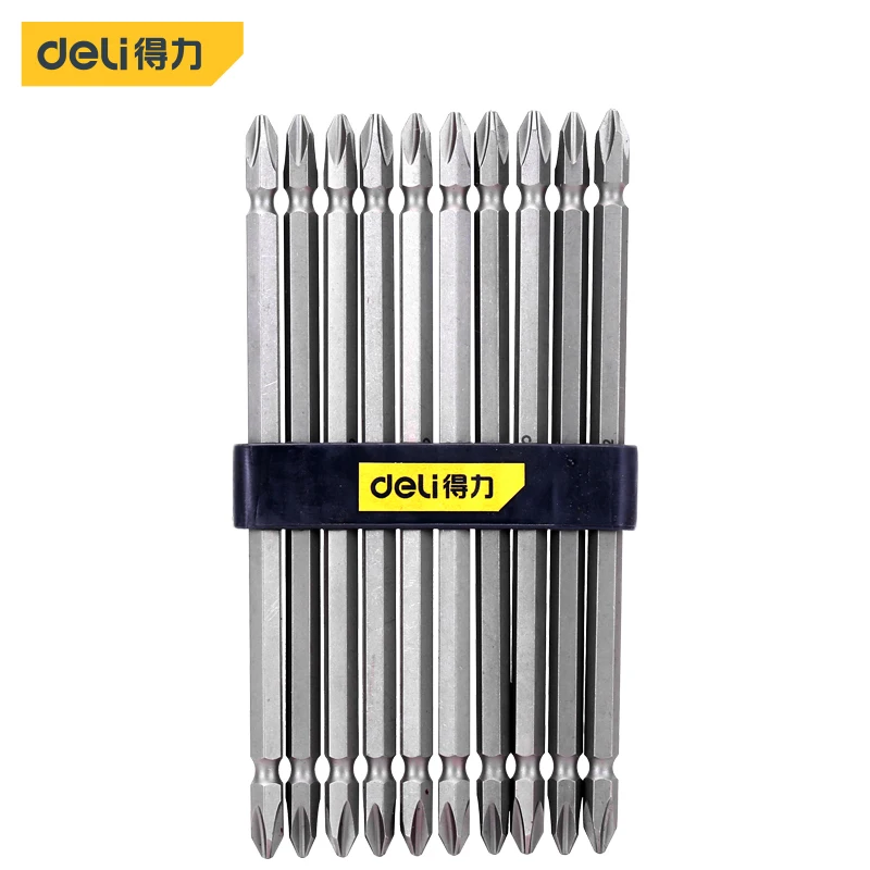 

Deli Household 1/5/10 Pcs 6.3mm Screwdriver Bits Sets S-2 Anti-rust Screw Bit Multifunction Electrician Portable Hand Tools