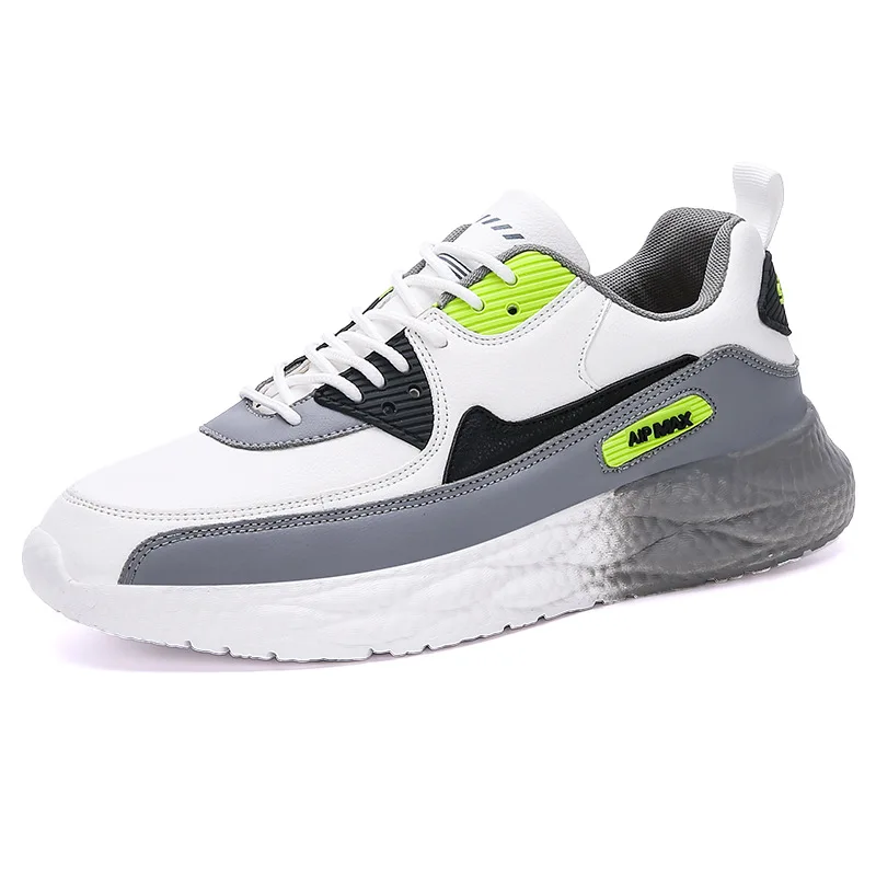 

Men's Snerker Running Shoes Foam Shock-absorbing Sole Mesh Breathable Sports Shoes Student Lace-up Running Shoes Men