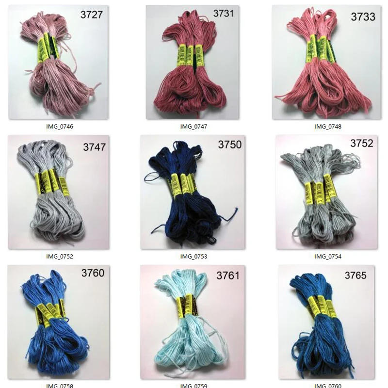 10 шт. нитки для вышивки крестом/Крест нитки для вышивания крестиком/по индивидуальному заказу нити цвета все 447 шток цвета NO5
