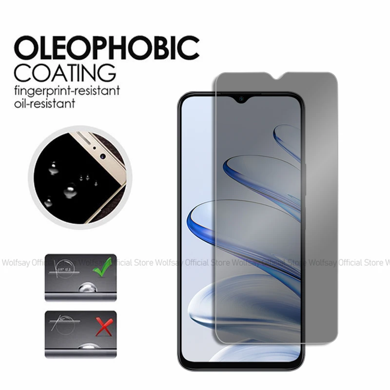 2/4 шт. протектор экрана для Honor 70 Lite антишпионское закаленное стекло полностью