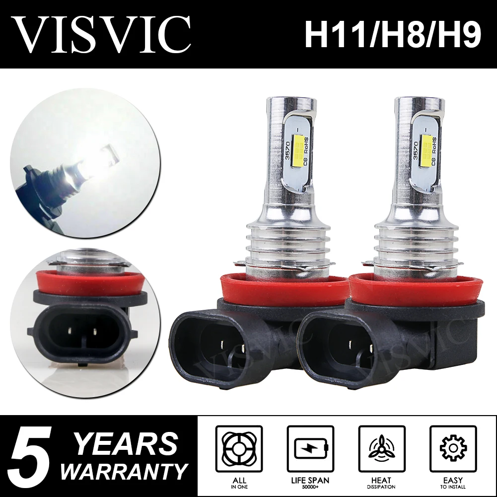 

H11/H9/H8 120W LED Headlight Kit High / Low Beam Bulb Super Bright 6500K 24000L