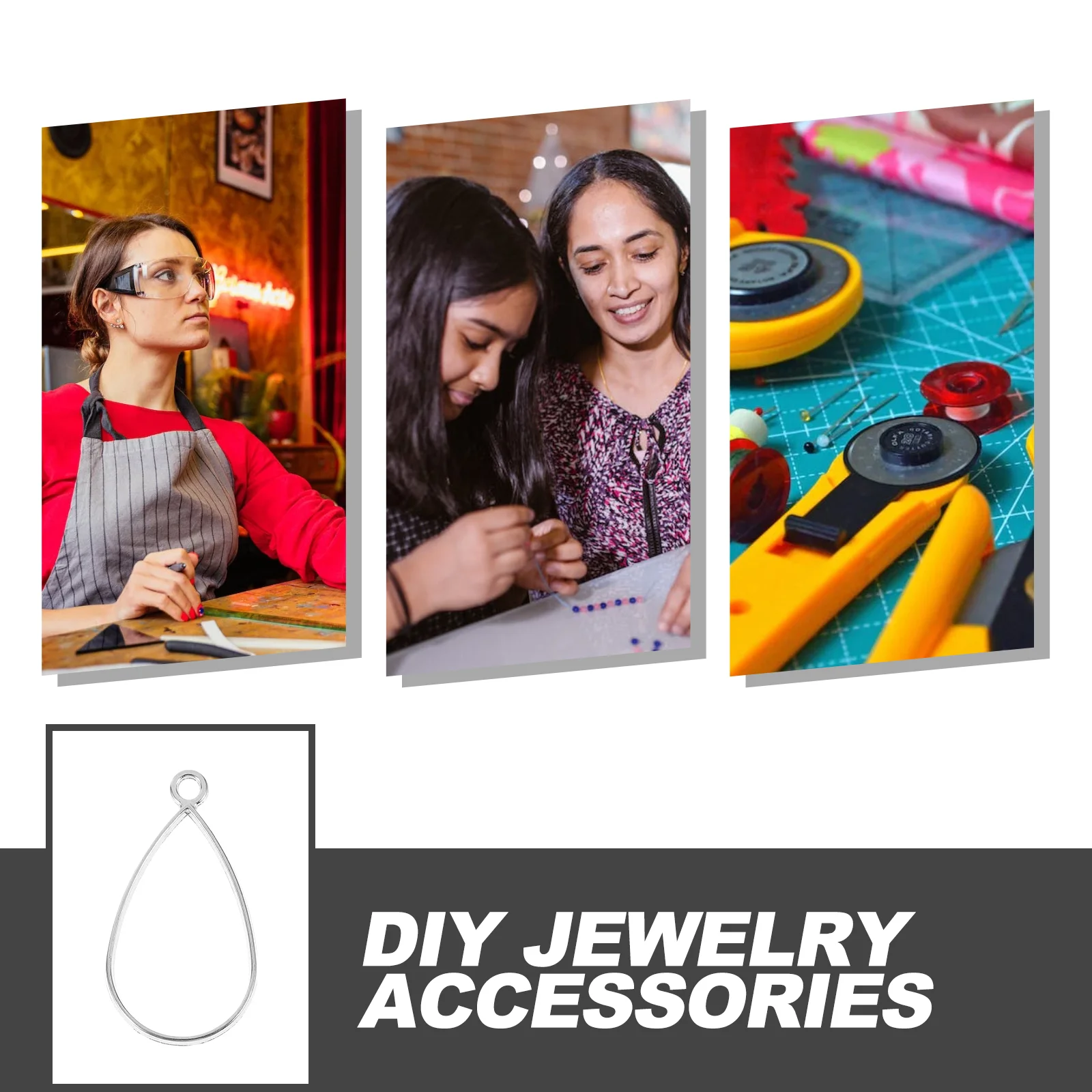 50 шт. рамки из эпоксидной смолы для изготовления ювелирных изделий подвеска в