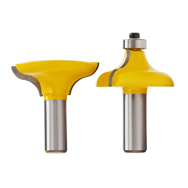 2 Pc 1/2 Inch Shank Entry Door For Long Tenons Router Bit Woodworking Cutter Woodworking Bits Tenon Cutter For Woodworking Tools